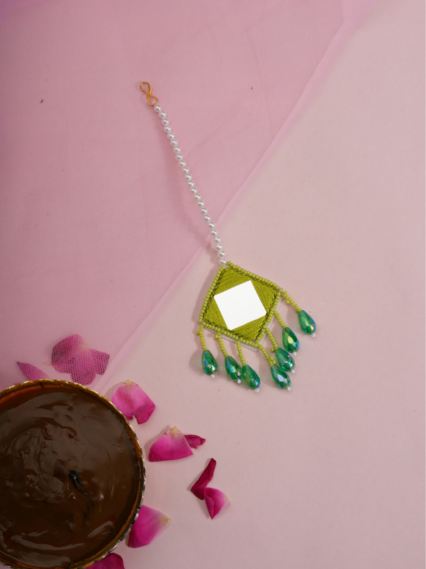 Zestara – Handmade Haldi Mirror Jewellery Set