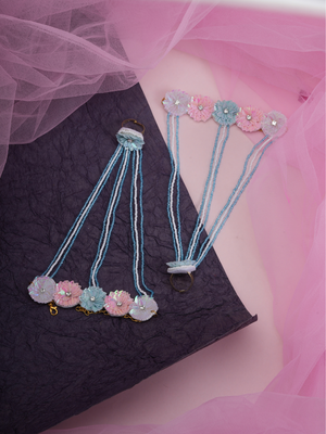 Frosted Bloom – Handmade Bridal Set