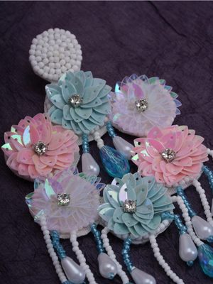 Frosted Bloom – Handmade Bridal Set