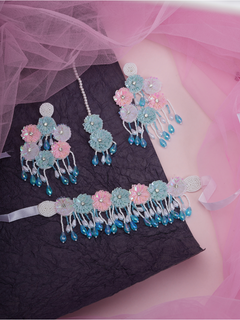 Frosted Bloom – Handmade Bridal Set