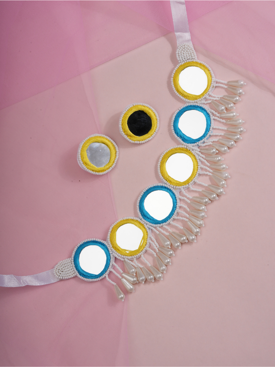 Mehfil Mirror – Handmade Mirrorwork Jewellery Set