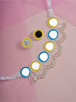 Mehfil Mirror – Handmade Mirrorwork Jewellery Set