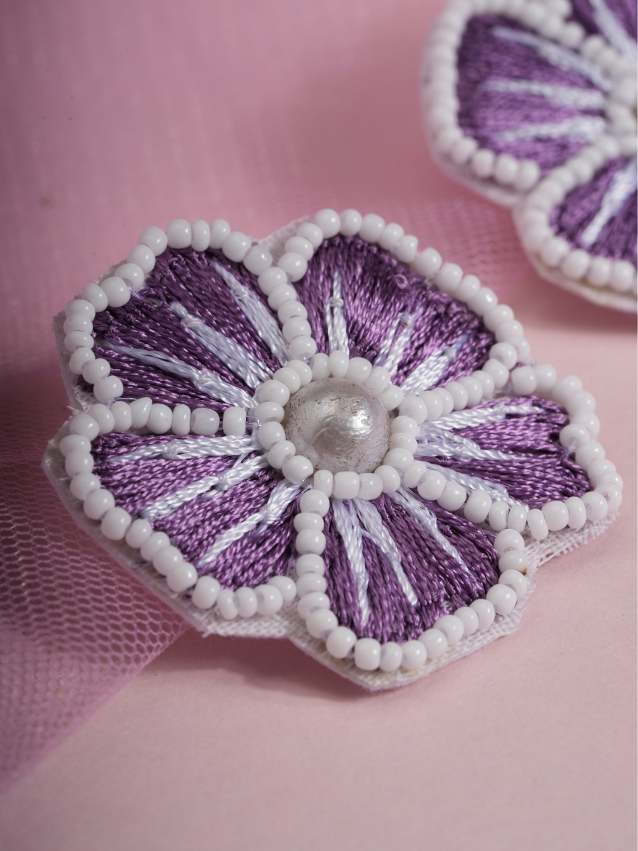 Lavender Lure – Handmade Floral Jewellery Set