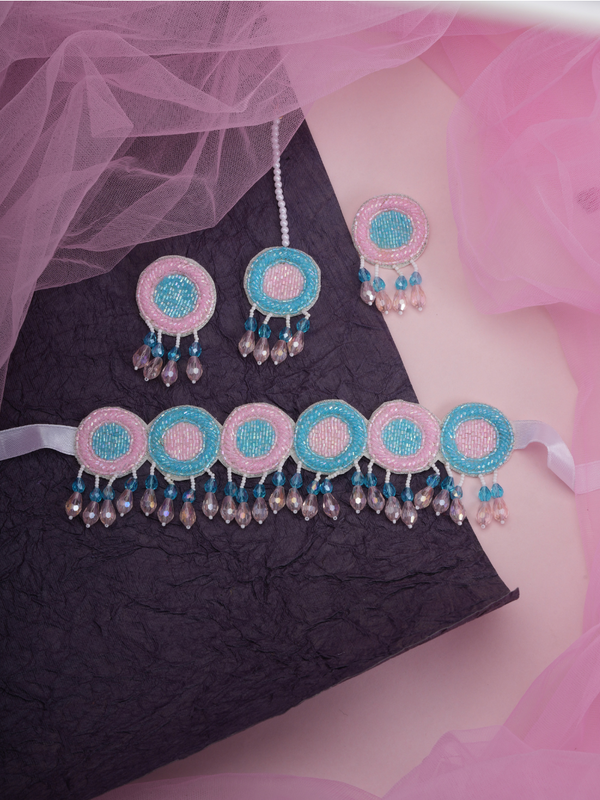 Pastel Daze – Handmade Beaded Jewellery Set