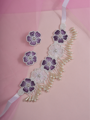 Lavender Lure – Handmade Floral Jewellery Set