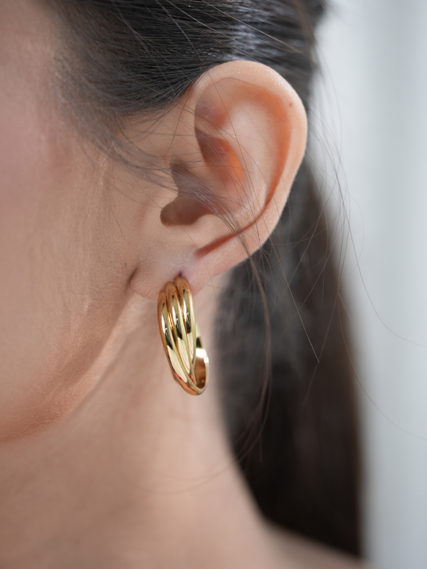 Aura Curl – Anti Tarnish Hoops