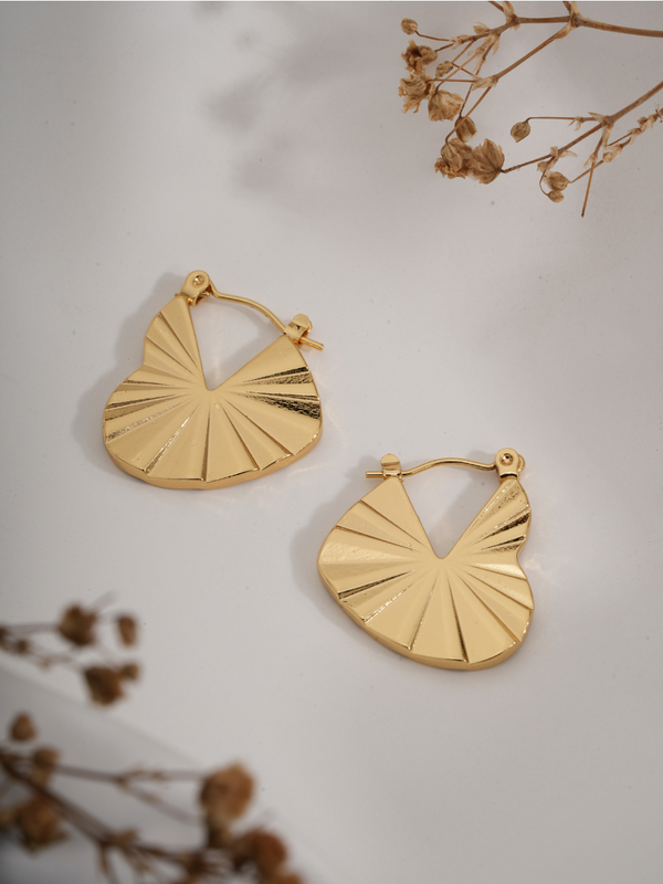 Solar Bloom – Anti Tarnish Hoops